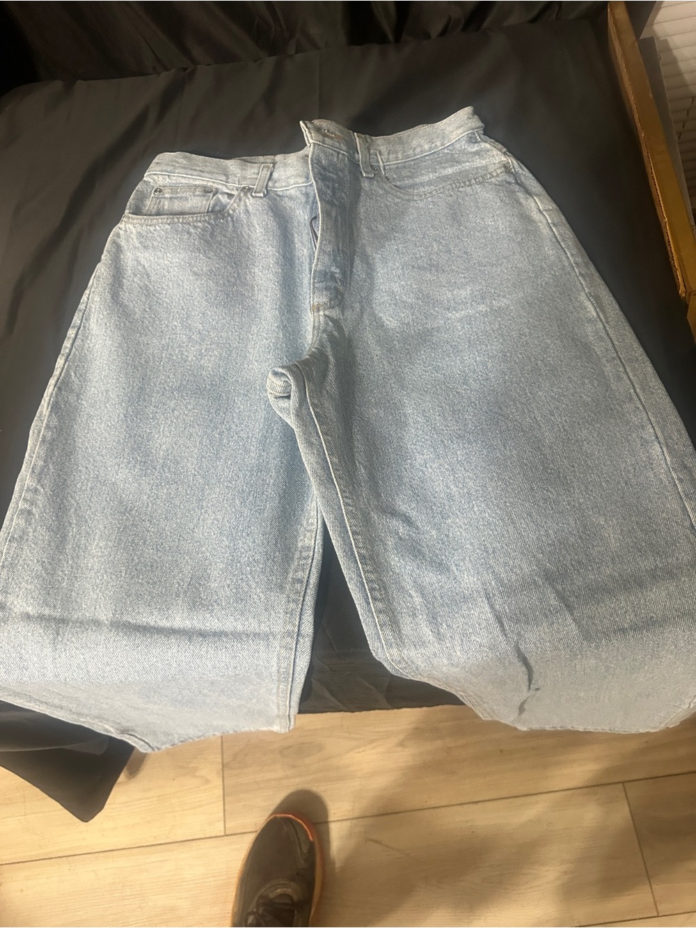 Light Blue Denim Jeans-retro Ladies Lee jeans, size 14-#618